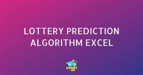 algorithm to predict lottery numbers|GitHub .